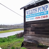 Shop Sign at 24900 N Hwy. 101, 
1.5 miles north of Willits, California